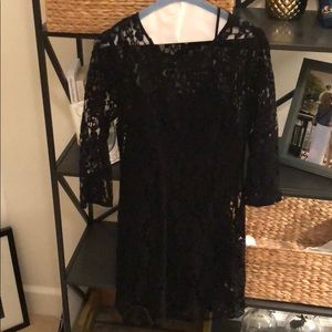 Black lace Anthropologie dress